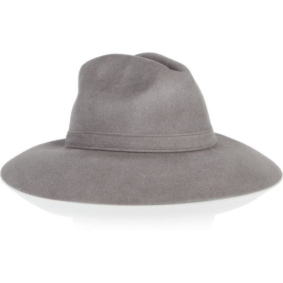 GUCCI Gray Rabbit Hair Felt Fedora - Picture 1 of 11